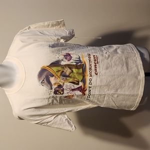 Cancun Mexico dolphin fish cartoon art white L tshirt